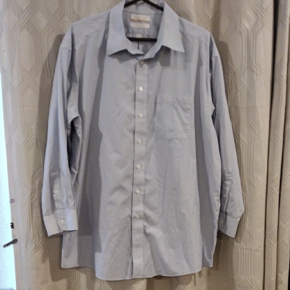 Roundtree & Yorke Gold Label Classic Blue Dress Shirt